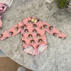 Hugo loves tiki long sleeve swimsuit